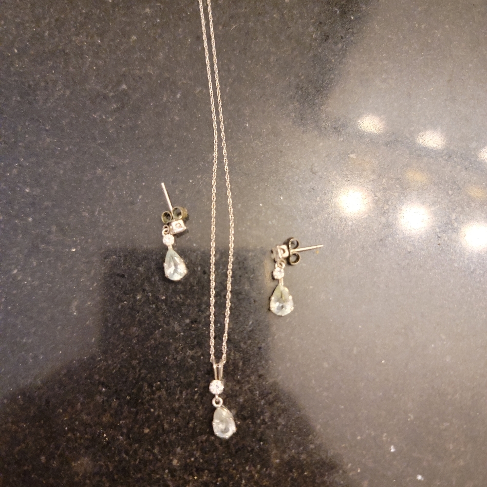 Necklace and earrings